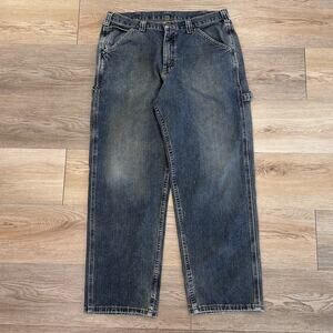 Vintage Lee Dungarees Carpenter Jeans Mens 34X30 Wide Baggy Loose Y2K Skater
